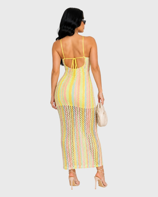 SOFT EMBER MIDI DRESS - vista posterior