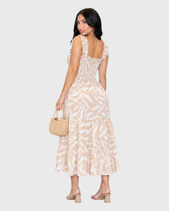 CRIMSON VEIL MAXI DRESS - vista posterior