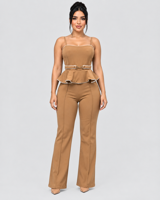 Jumpsuit Aveline - Camel