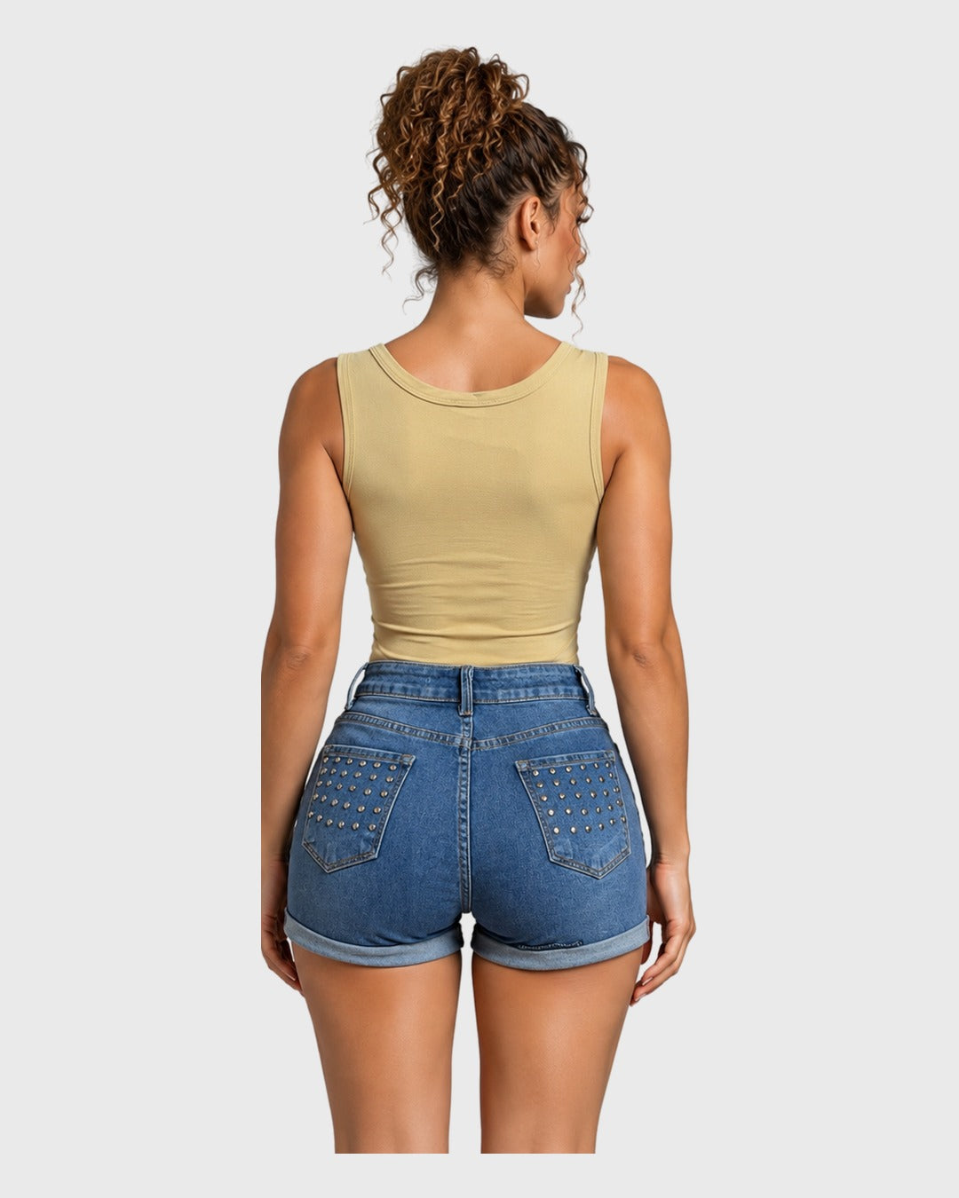 Classic Sleeve Body Amarillo para mujer - vista posterior