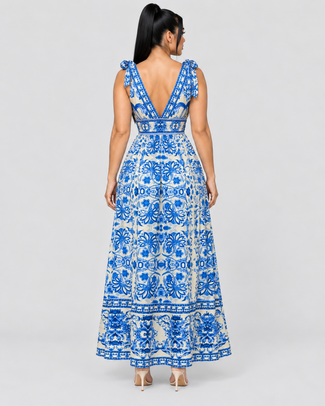 Vestido Largo Nerissa - Azul