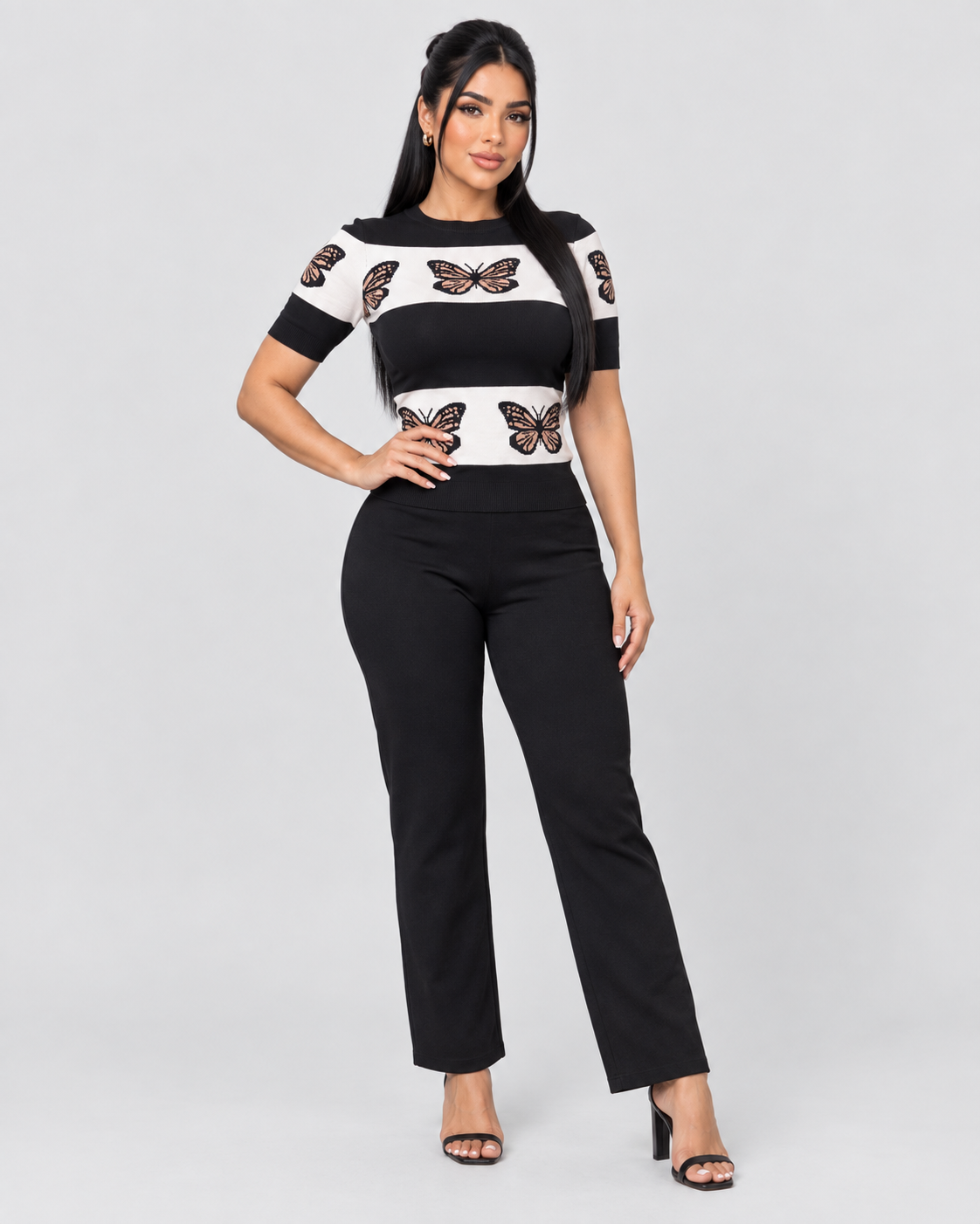 Conjunto Mariposa Lunara - Negro