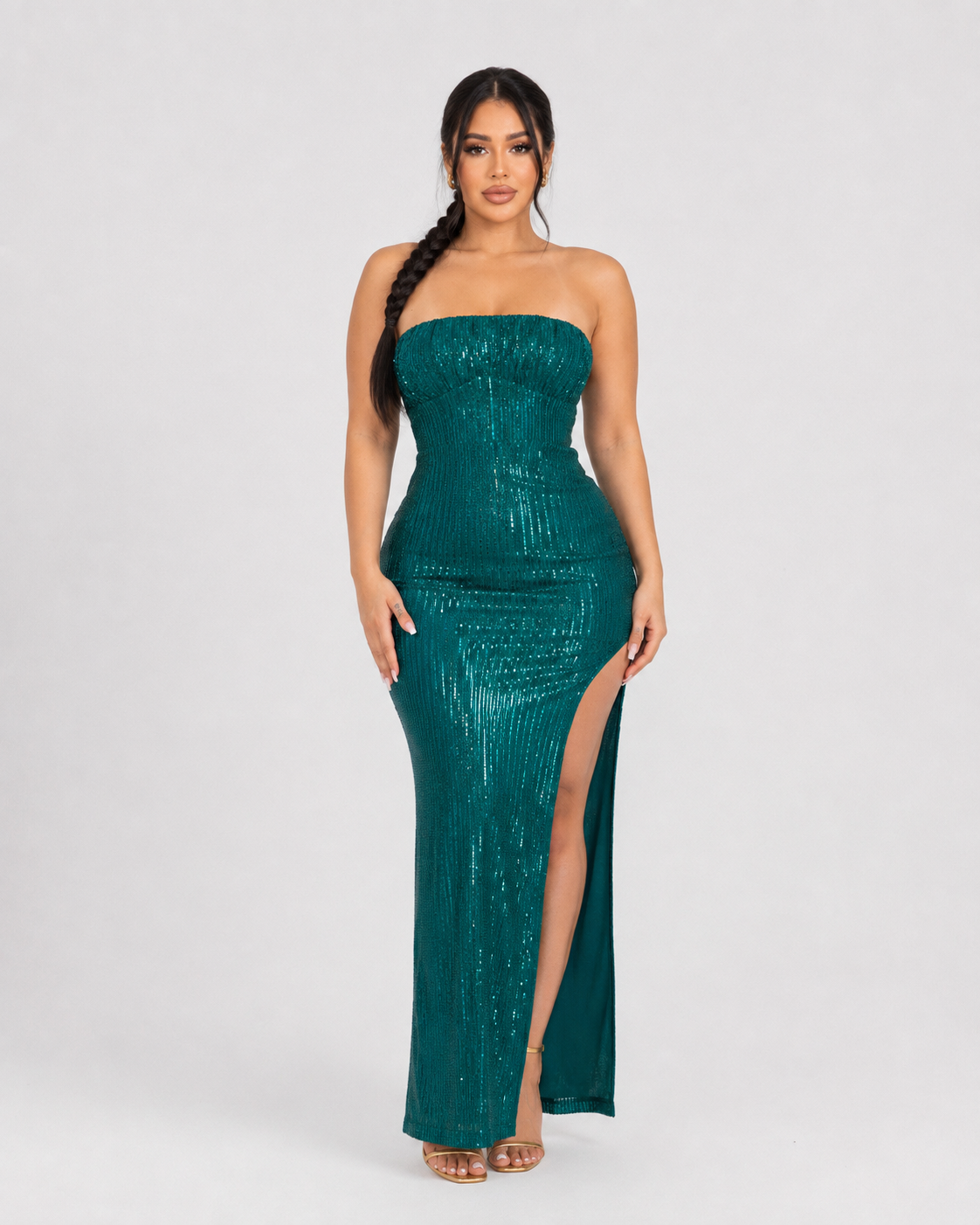 Vestido de Gala Sarah - Esmeralda