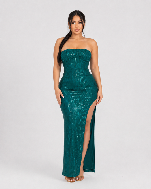 Vestido de Gala Sarah - Esmeralda