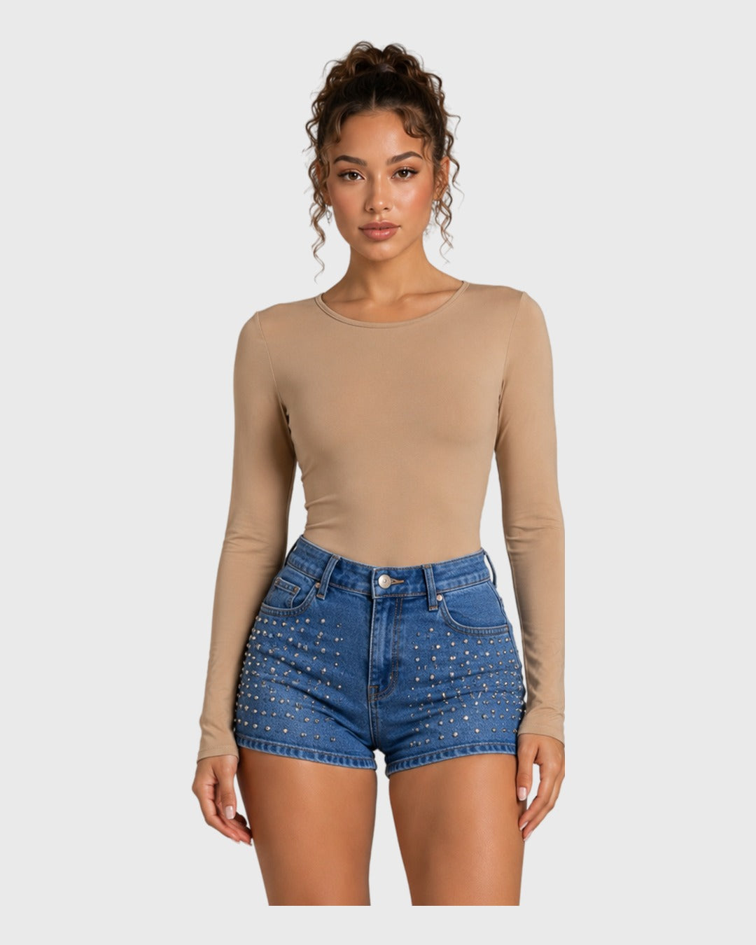 Everyday Notch Body Beige para mujer - vista frontal