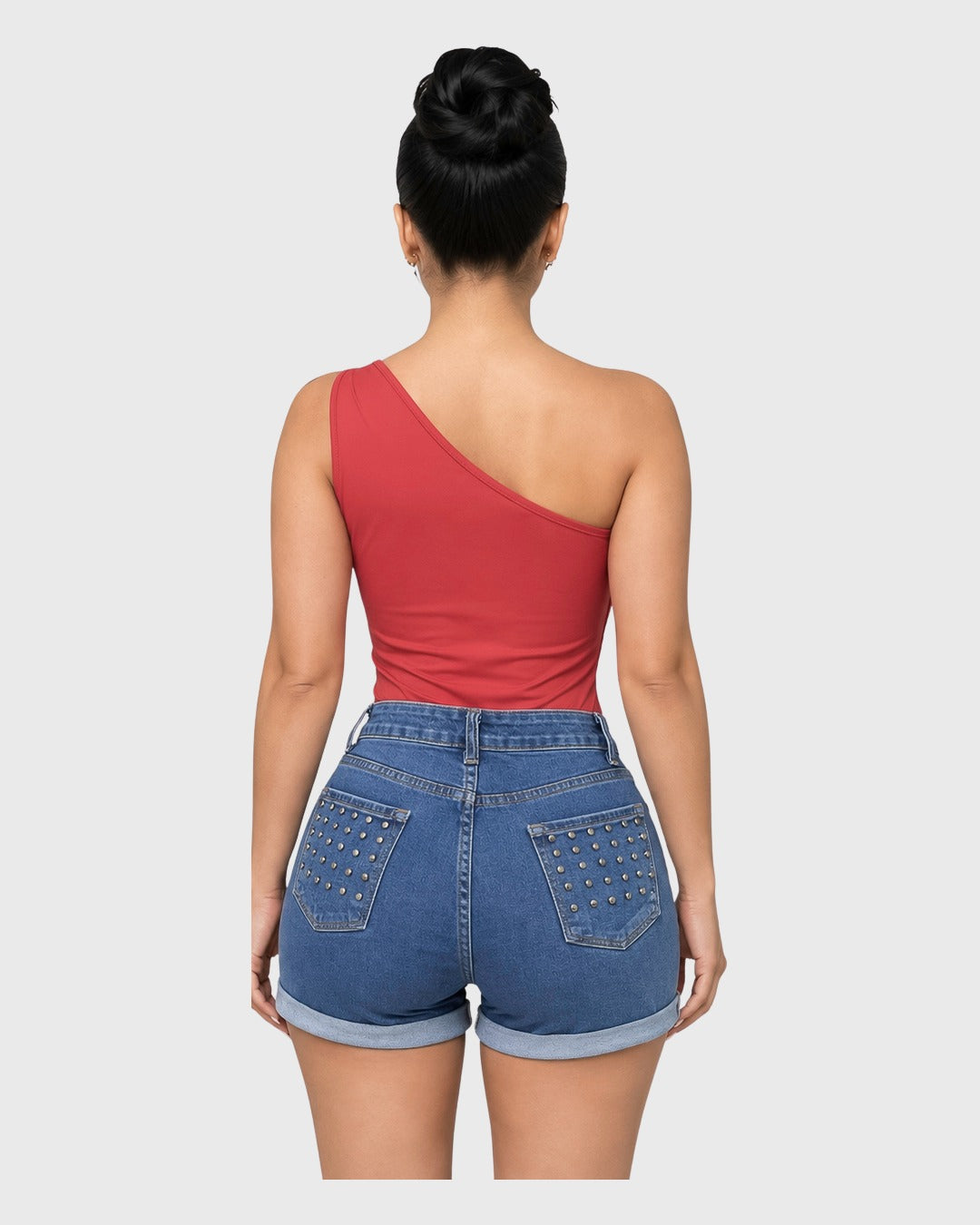 Metal Loop Body Terracota para mujer - vista posterior