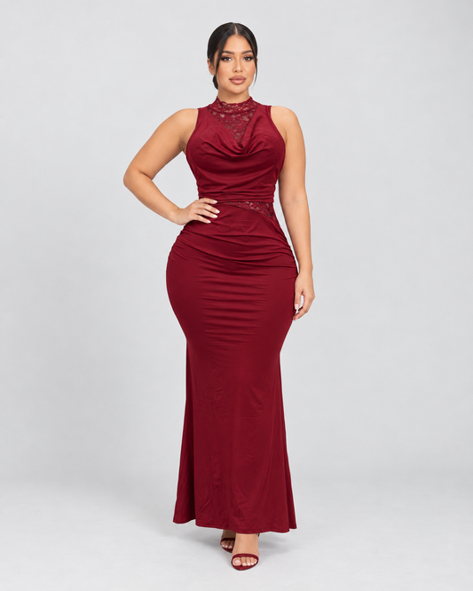 Vestido de Gala Zafira - Vino