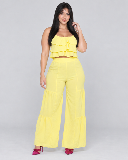 Conjunto Lía - Amarillo - vista frontal