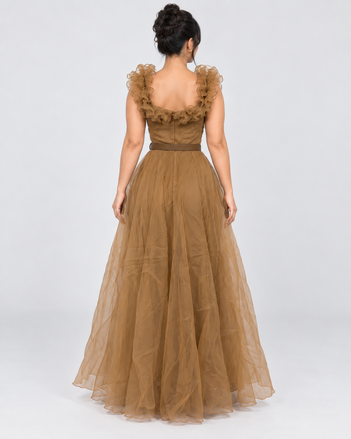 Vestido de Gala Valentina - Caramelo