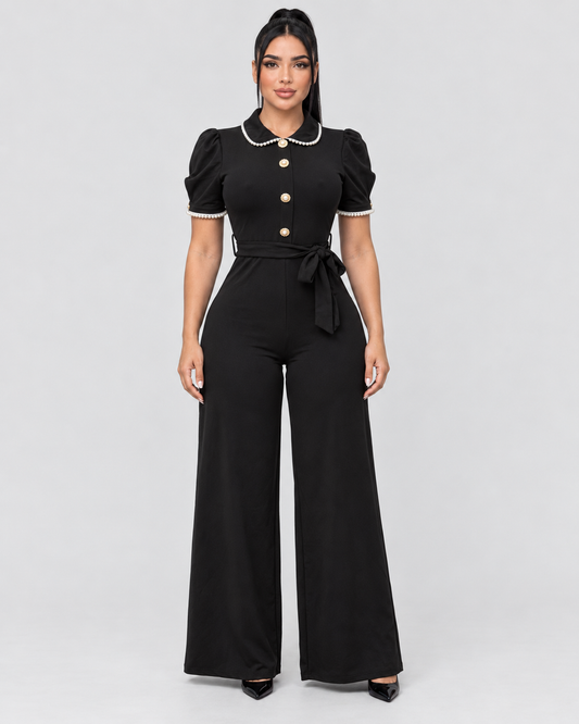 JUMPSUIT AMELIA - NEGRO - Vista frontal