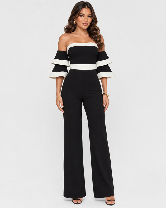 Jumpsuit Eclipse - Negro y Blanco