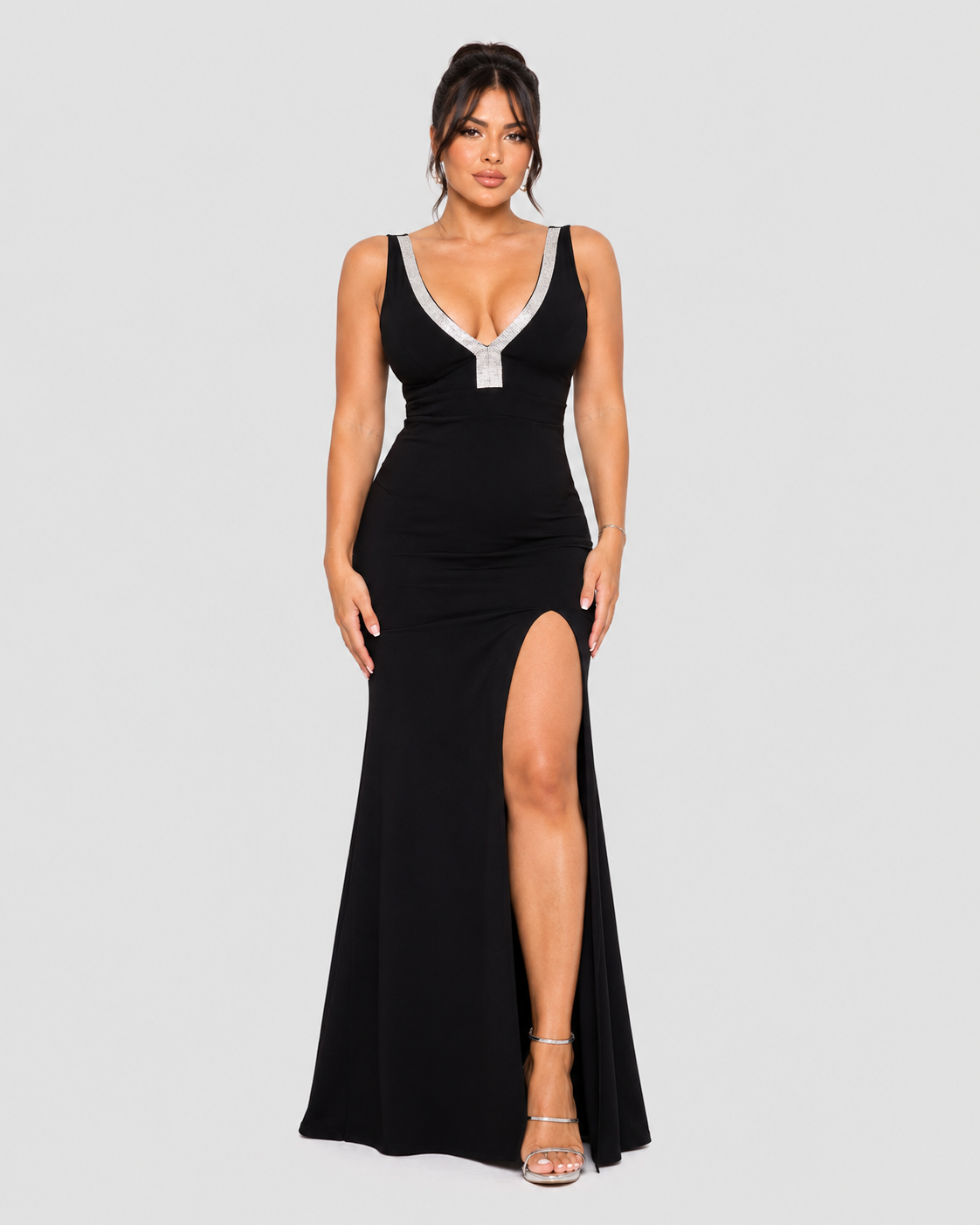 Vestido de Gala Midnight Crystal - Negro