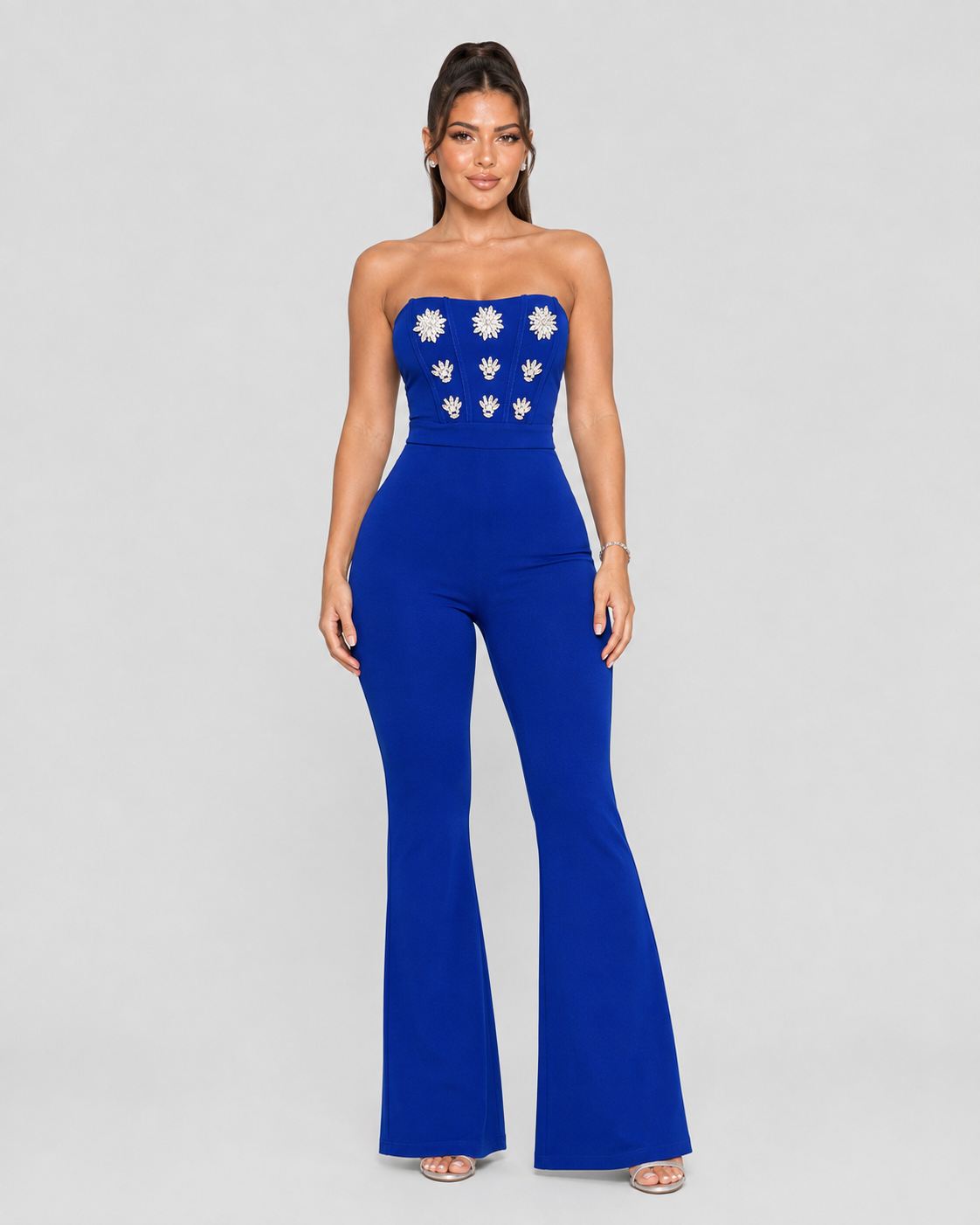 Jumpsuit Royal Brooch - Azul