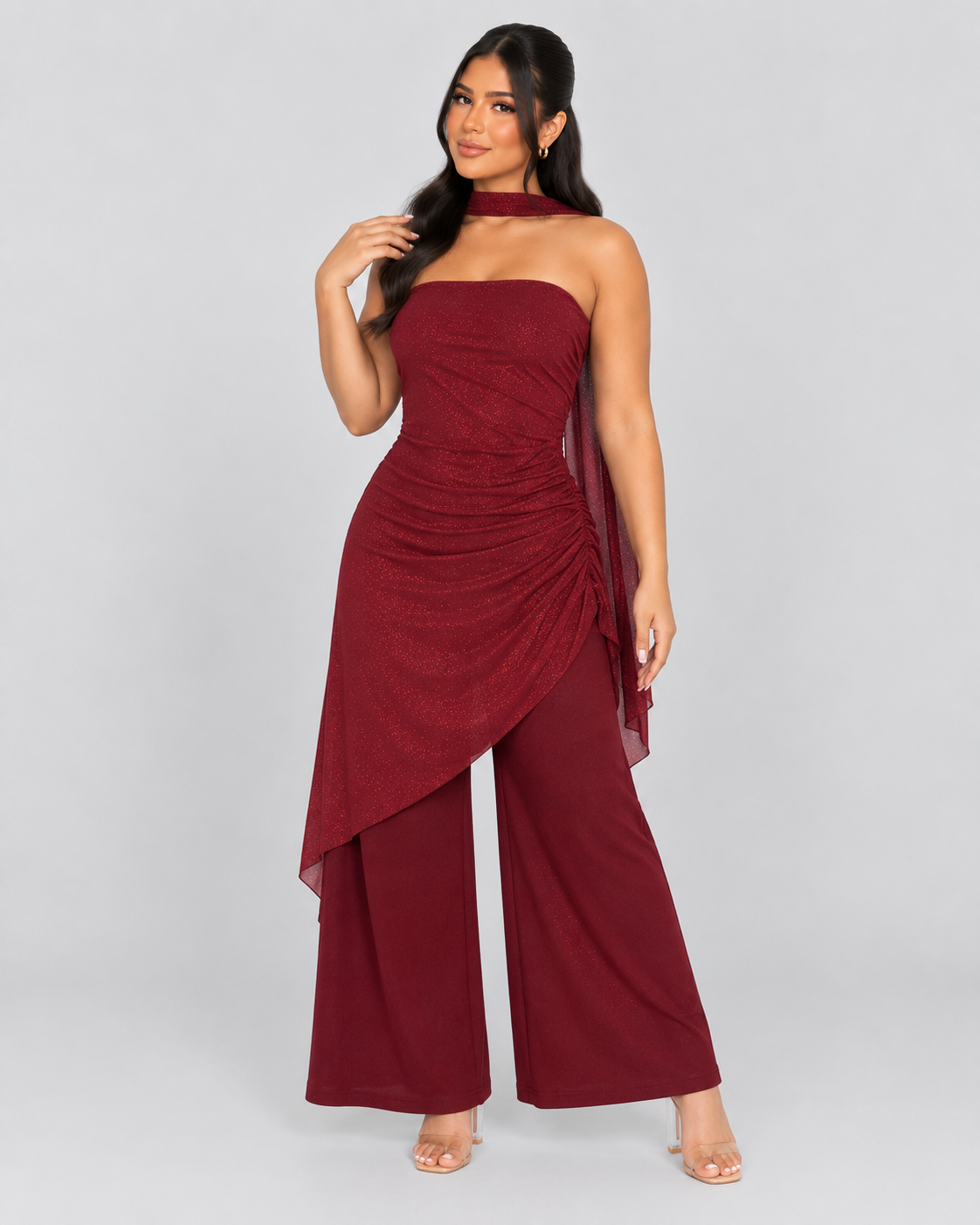Jumpsuit Sparkle - Rojo Vino