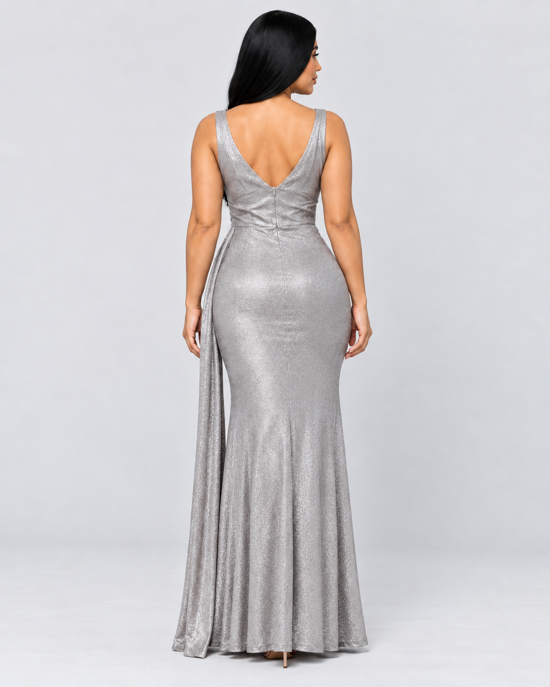 Vestido de Gala Alessia - Plateado