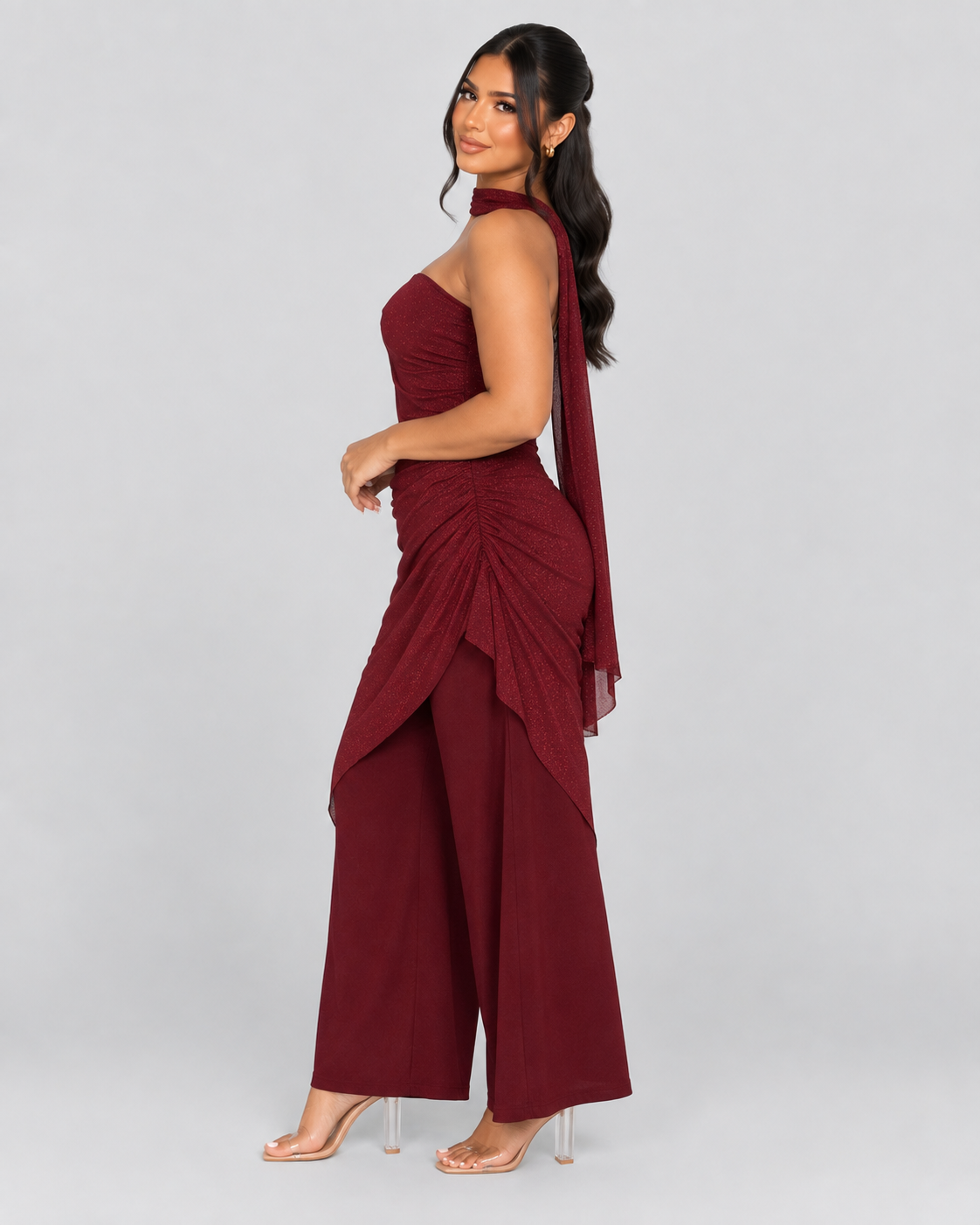 Jumpsuit Sparkle - Rojo Vino