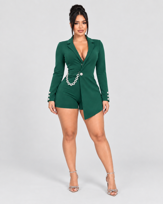ROMPER RENATA - VERDE ESMERALDA - Vista frontal