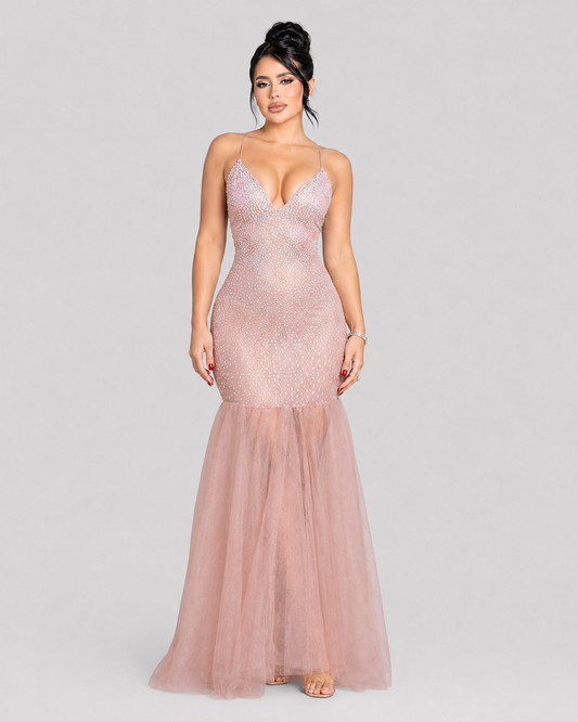 Vestido de Gala Mauve Allure - Malva