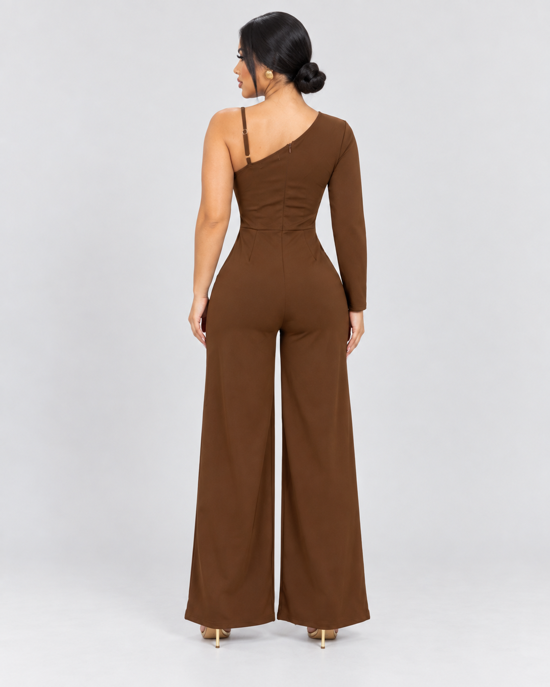 JUMPSUIT GISELLE - CHOCOLATE - Vista posterior