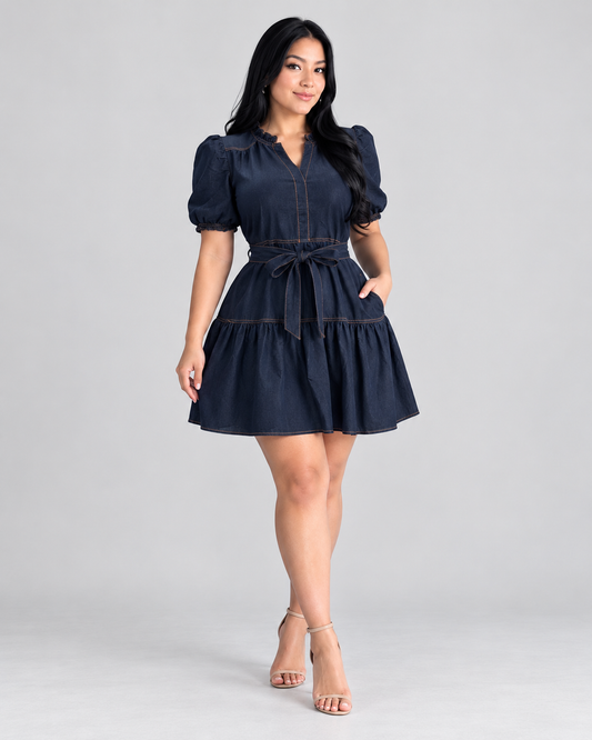 Vestido Corto Altea - Dark Denim