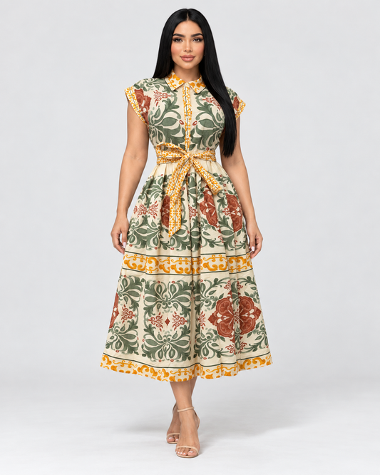 Vestido Midi Virelia - Oliva