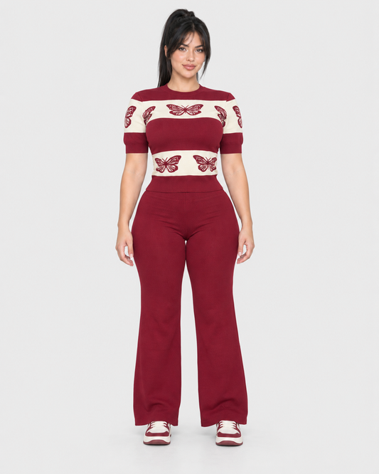 Conjunto Mariposa Lunara - Vino