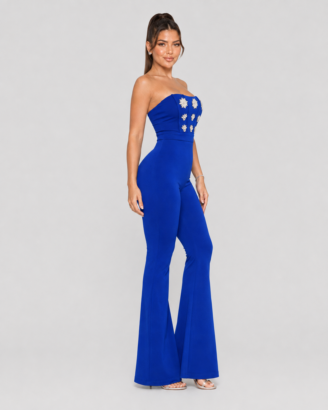 Jumpsuit Royal Brooch - Azul
