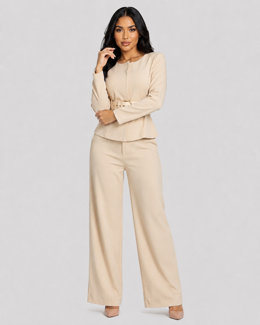 CONJUNTO EJECUTIVO PENELOPE - BEIGE