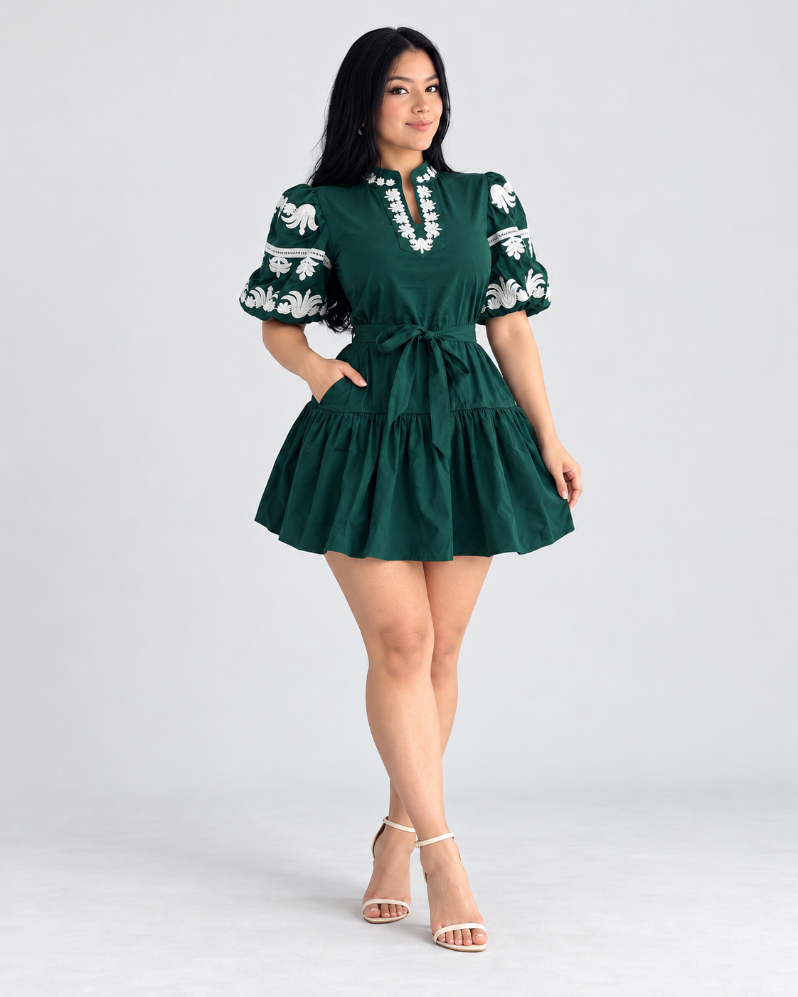 Vestido Corto Fiorela - Verde