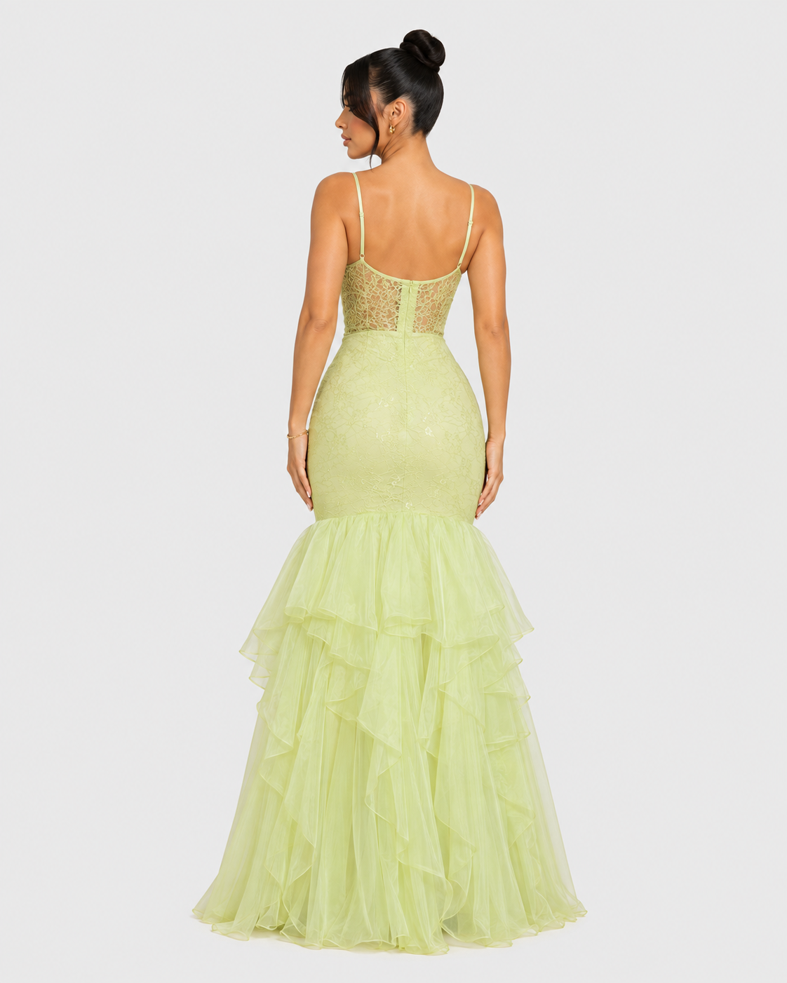 Vestido de Gala Sage Lace - Salvia