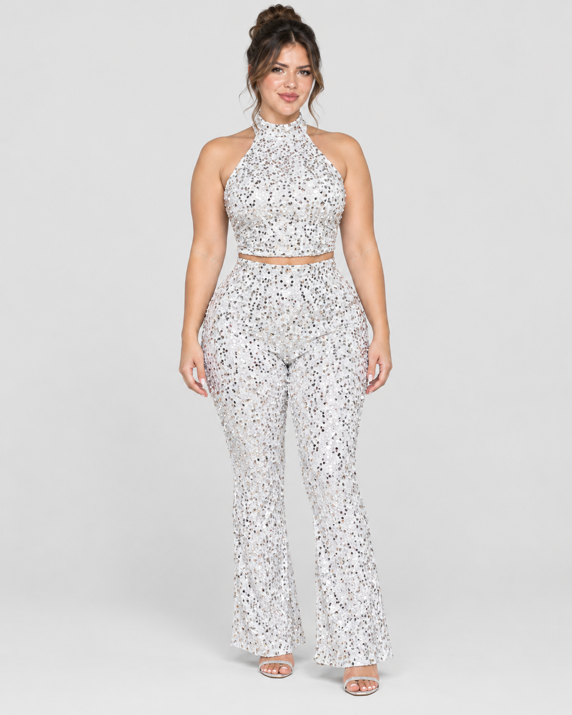 Conjunto de Lentejuelas Evora - Blanco
