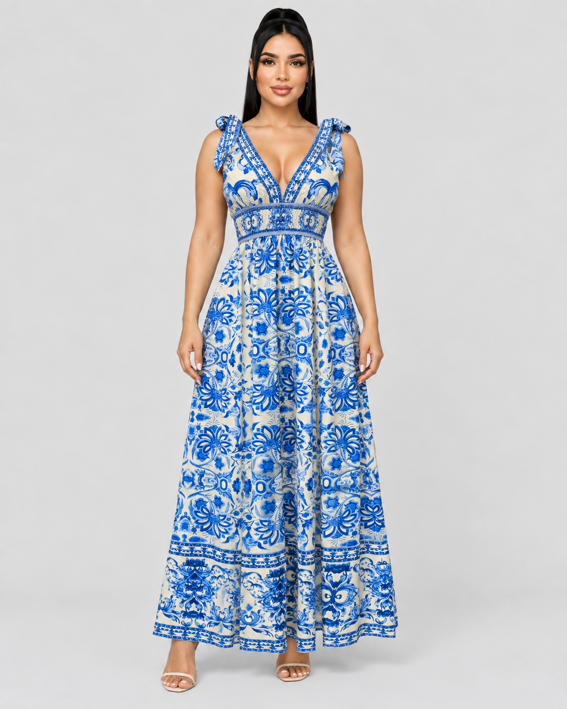 Vestido Largo Nerissa - Azul