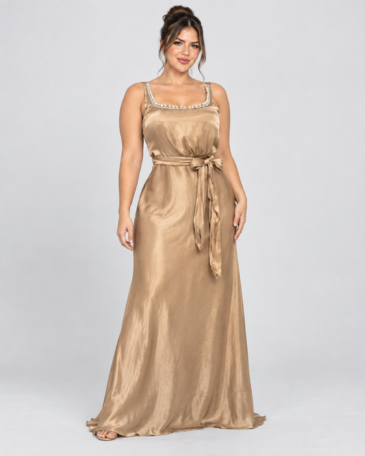 Vestido de Gala Victoria - Dorado