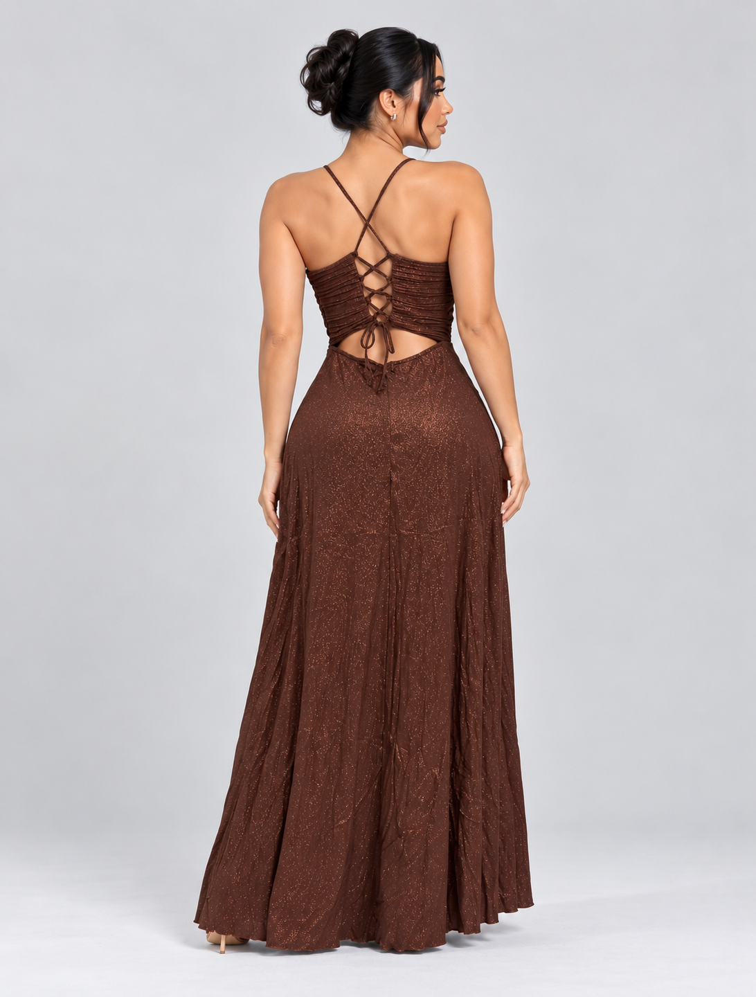 Vestido de Gala Antonella - Chocolate