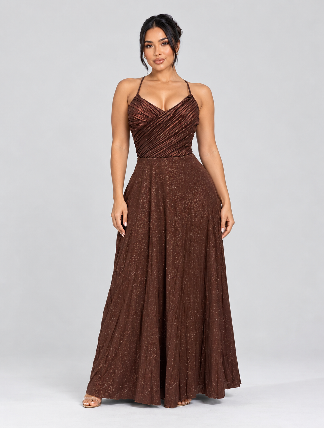 Vestido de Gala Antonella - Chocolate