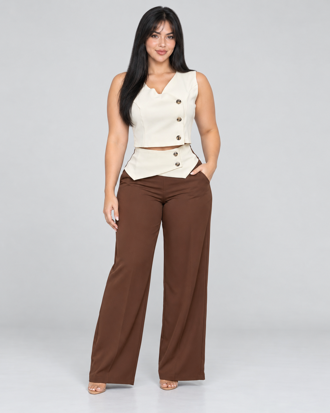 Conjunto Ismeria - Chocolate