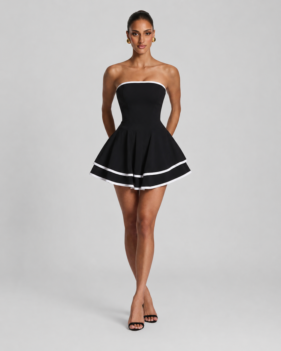 PERFECT CONTRAST MINI DRESS