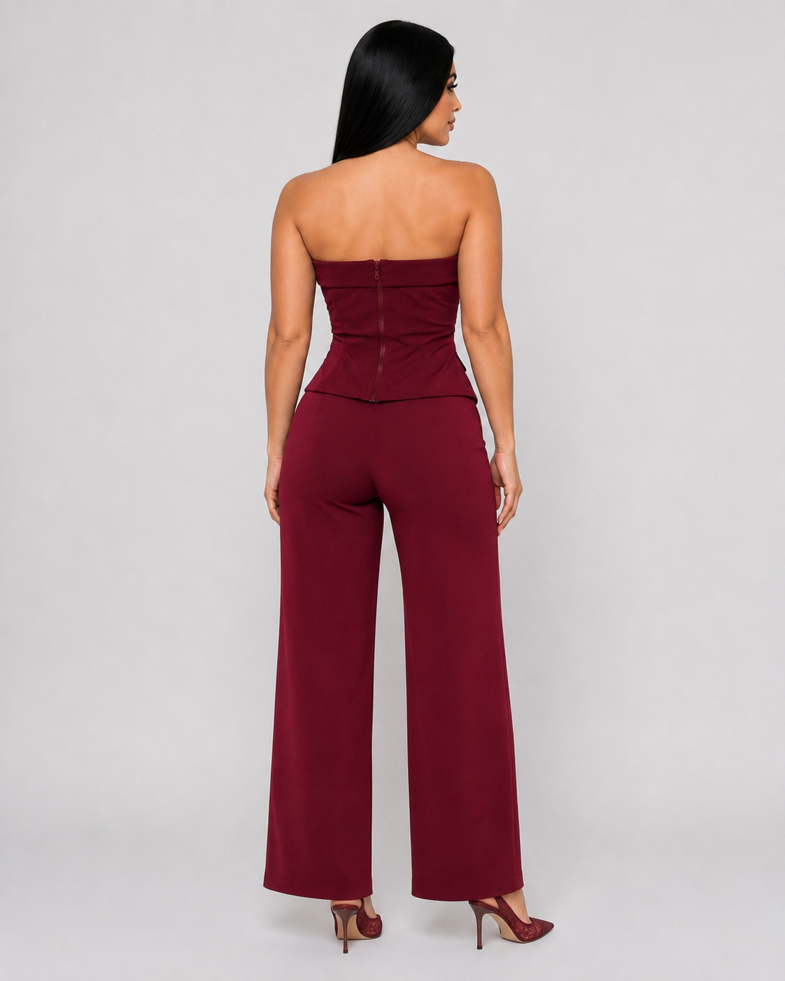 CONJUNTO POWER SUIT - BORGOÑA