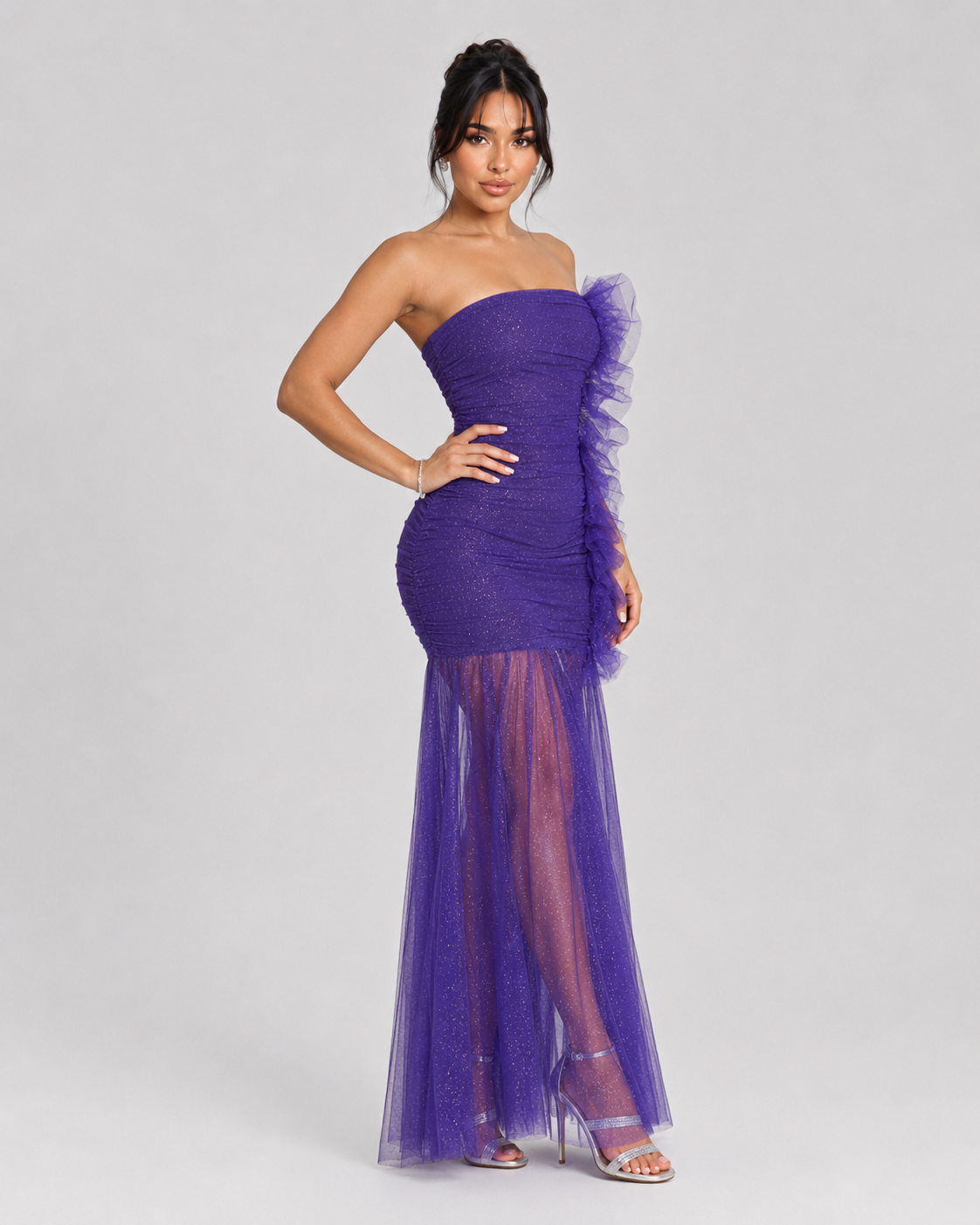 VESTIDO DE GALA GLIMMER - MORADO