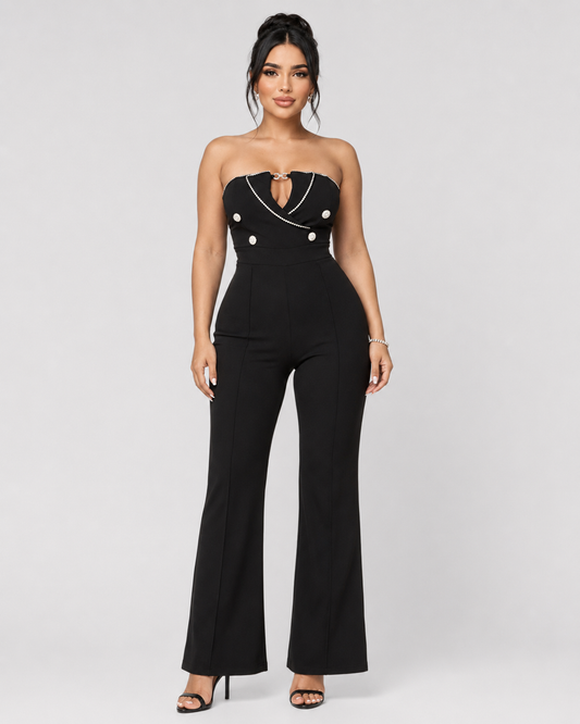 Jumpsuit Círculo Glam - Negro
