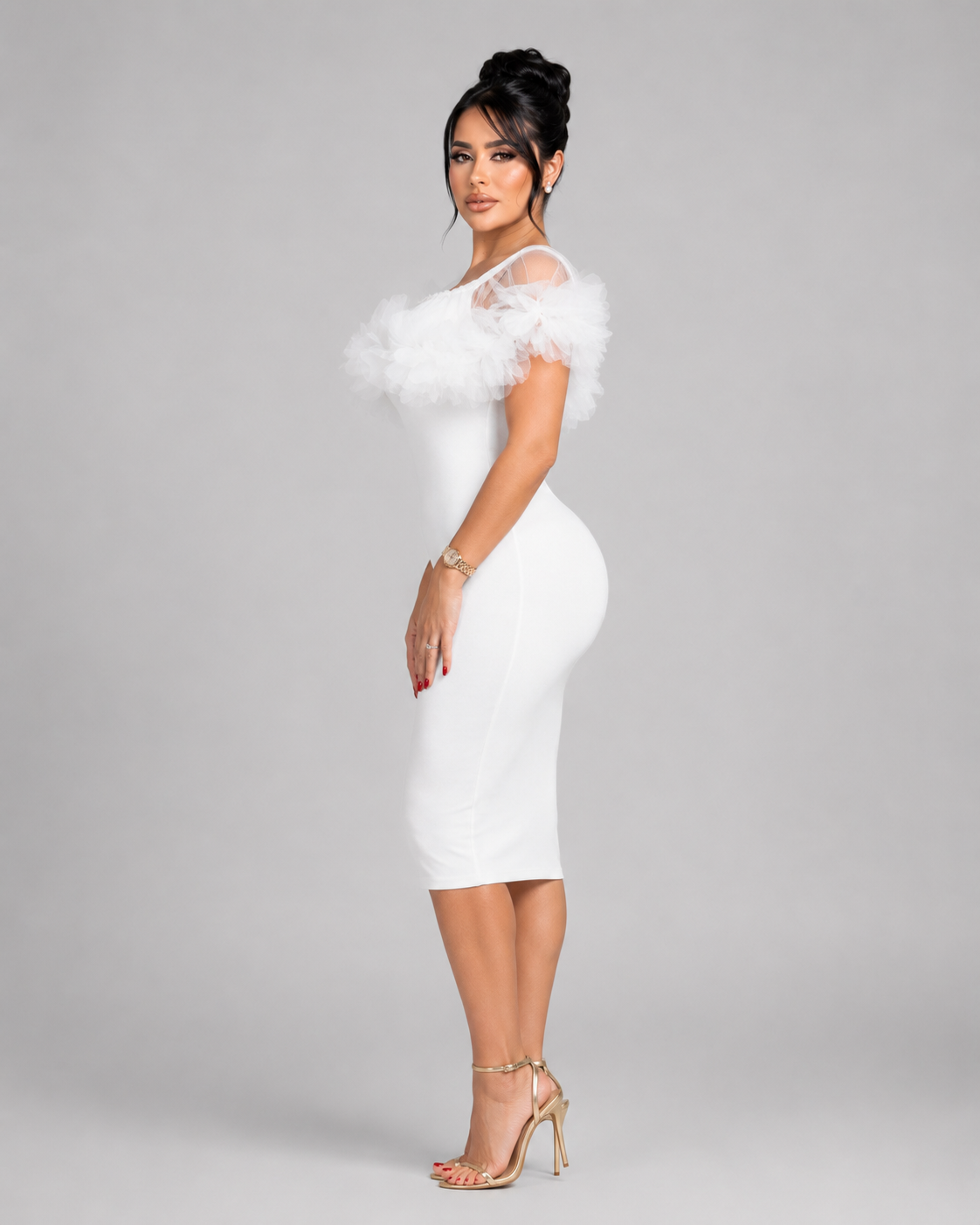 Vestido Midi Venecia - Blanco