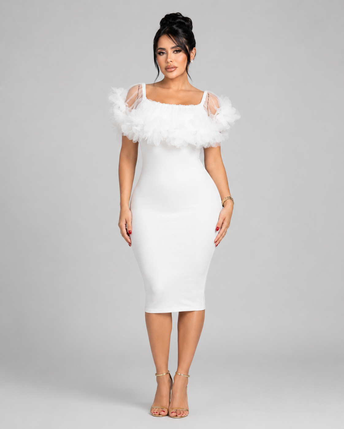 Vestido Midi Venecia - Blanco