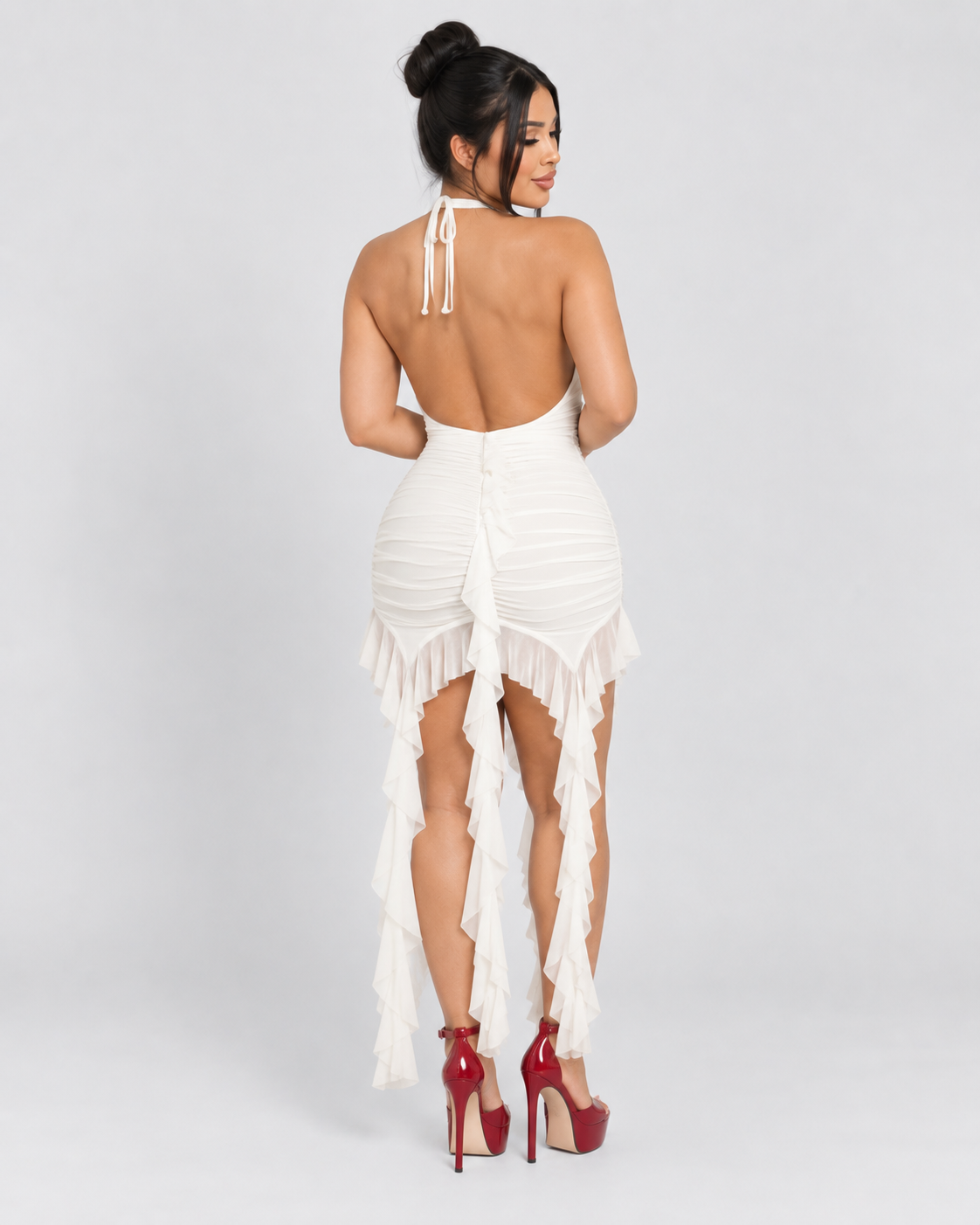 Vestido Corto Aurora - Blanco