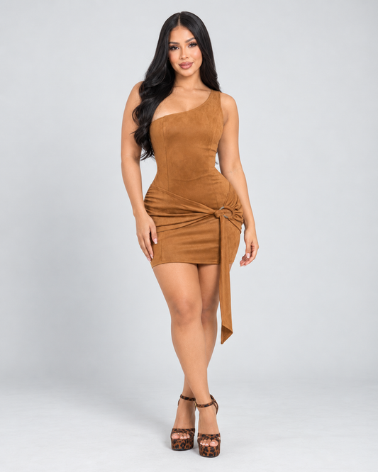 Vestido Corto Sienna - Caramelo