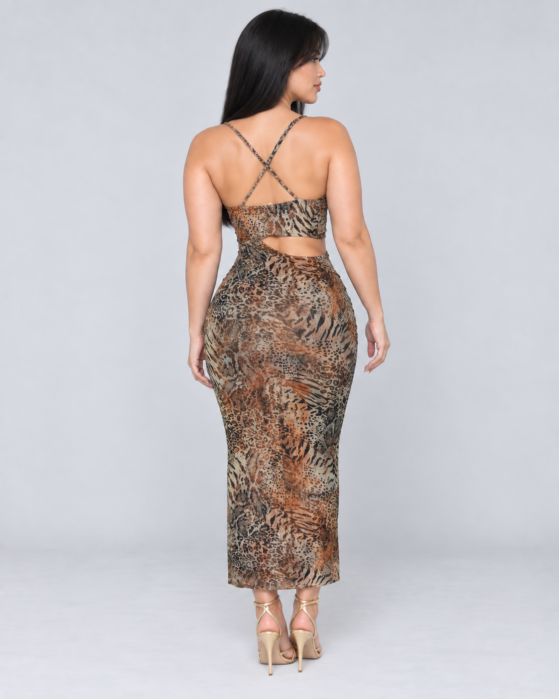 Vestido Largo Savanna - Olivo