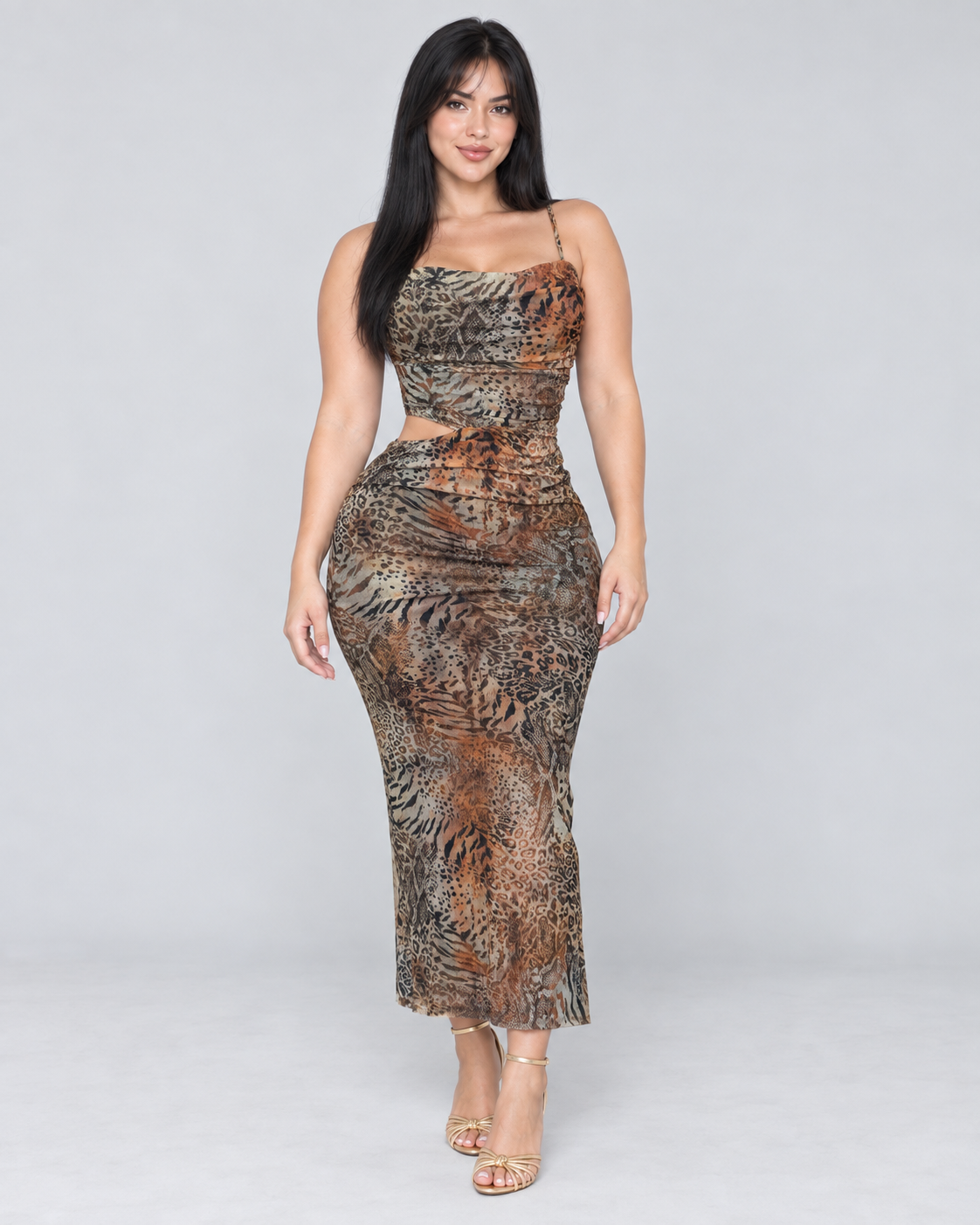 Vestido Largo Savanna - Olivo