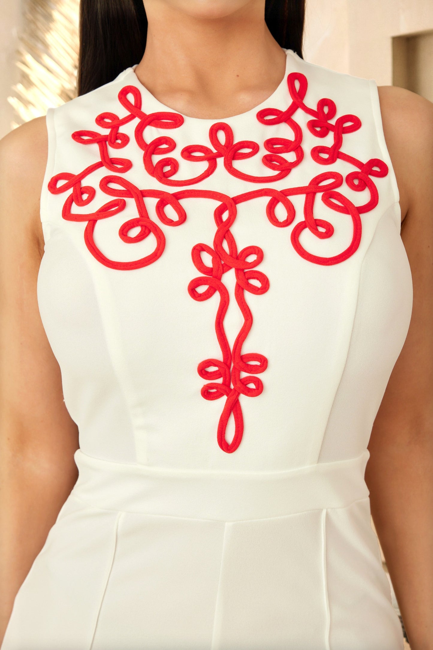 JUMPSUIT ESPIRAL - BLANCO Y NARANJA - VISTA 5
