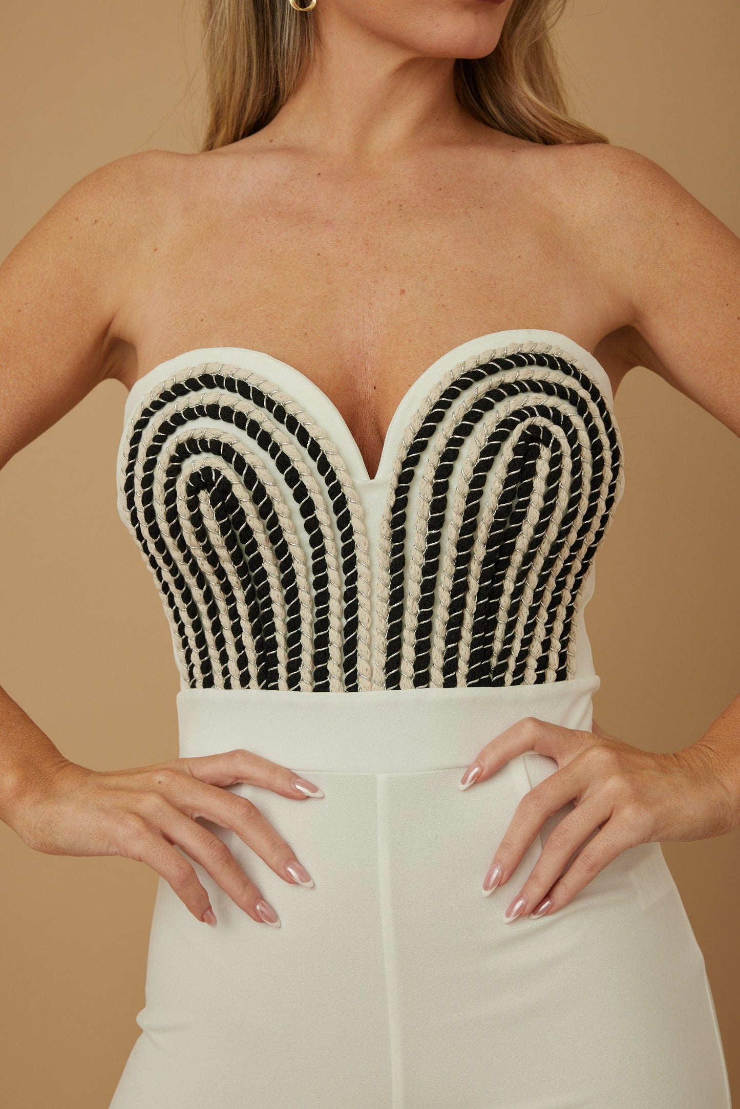 JUMPSUIT NUDO METÁLICO - BLANCO - VISTA 5