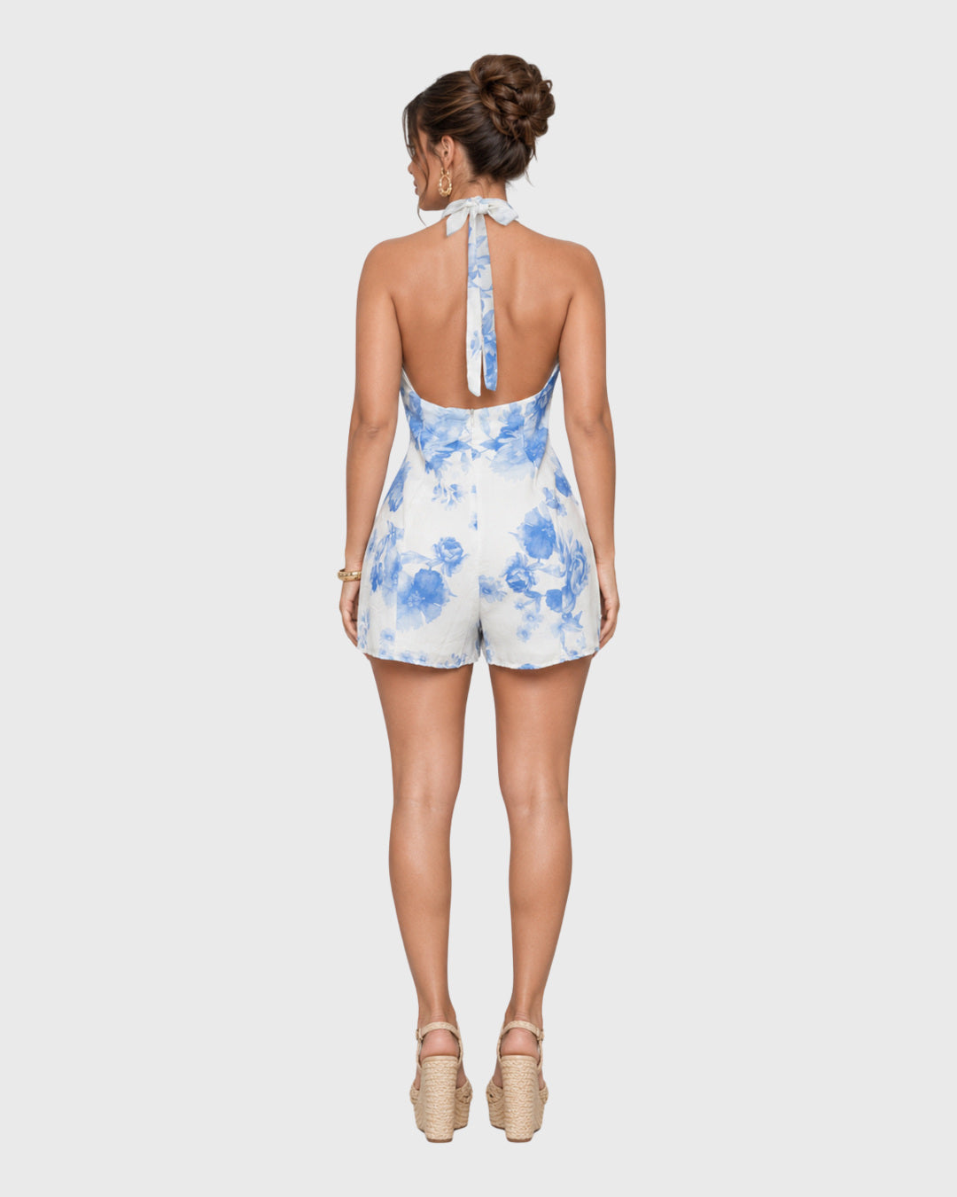 RIVIERA BLOOM HALTER ROMPER