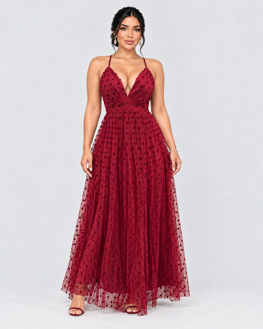 Vestido de Gala Seraphina - Vino